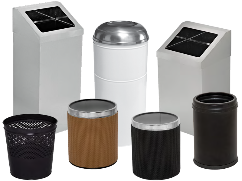 Interior Trash Cans — Efor Metal • Stainless Steel Dust Bin • Metal